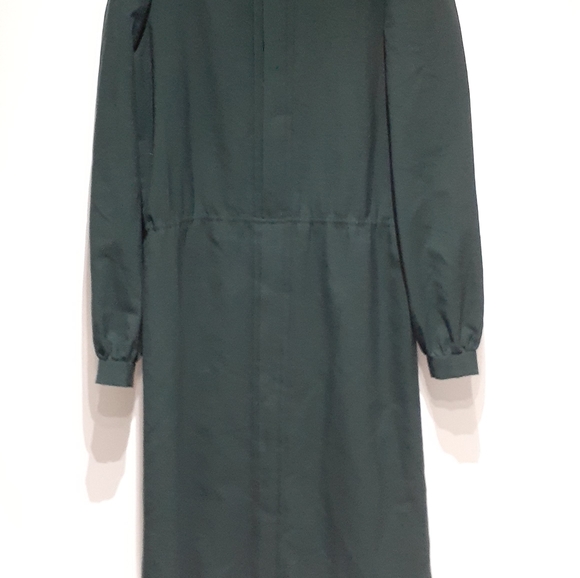 Vintage Hunter Green Dress - Picture 5 of 6
